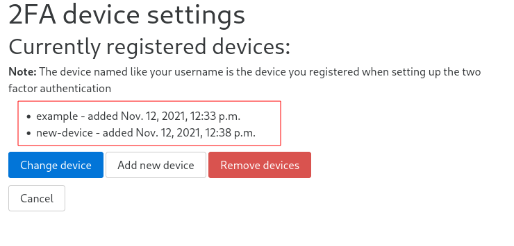 2FA multiple devices